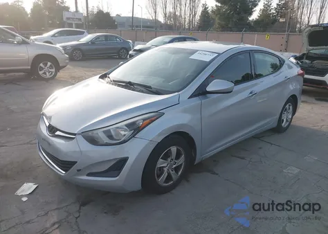 2014 Hyundai Elantra Se z USA, uszkodzony, nr VIN 5NPDH4AE3EH449453